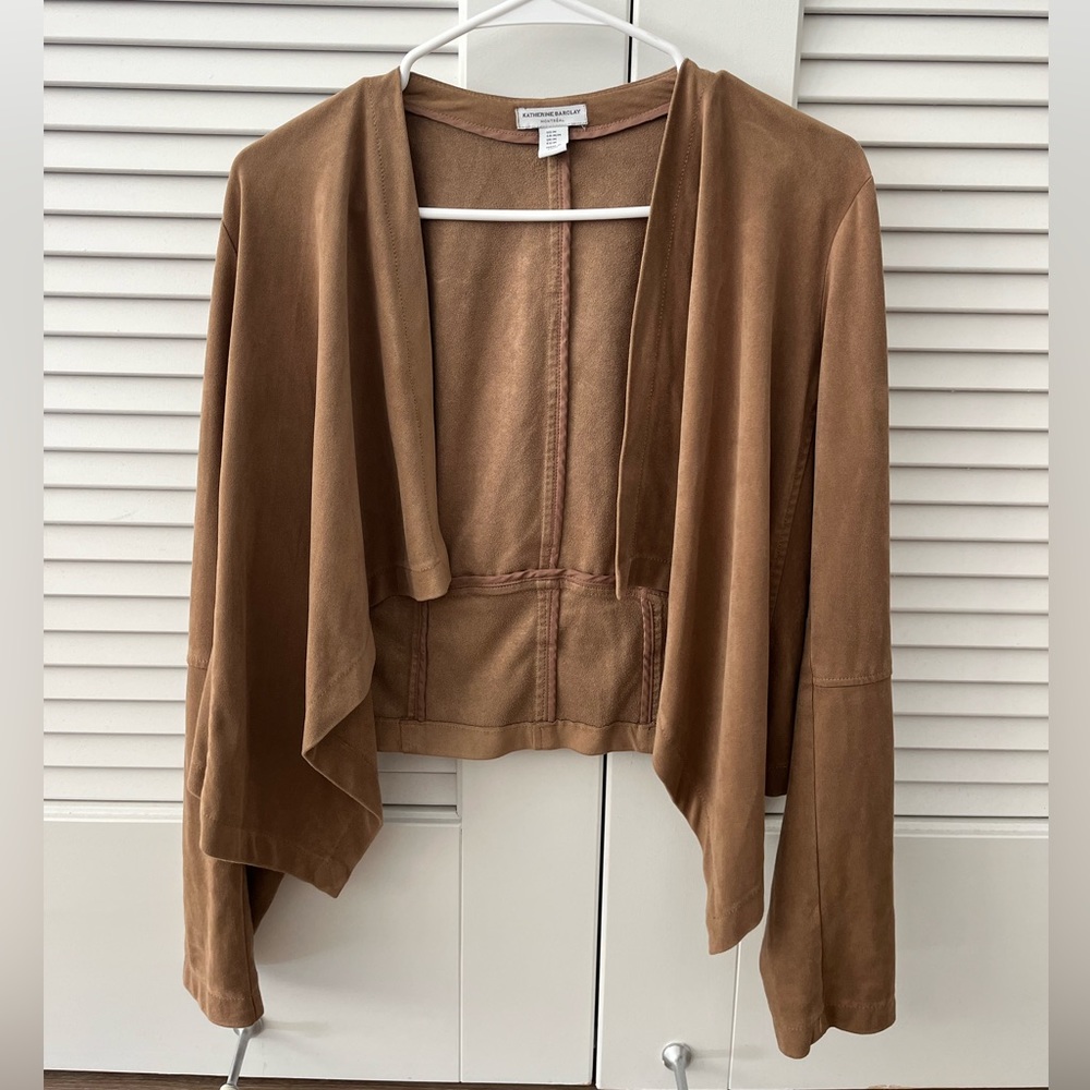 Vegan Suede Cardigan